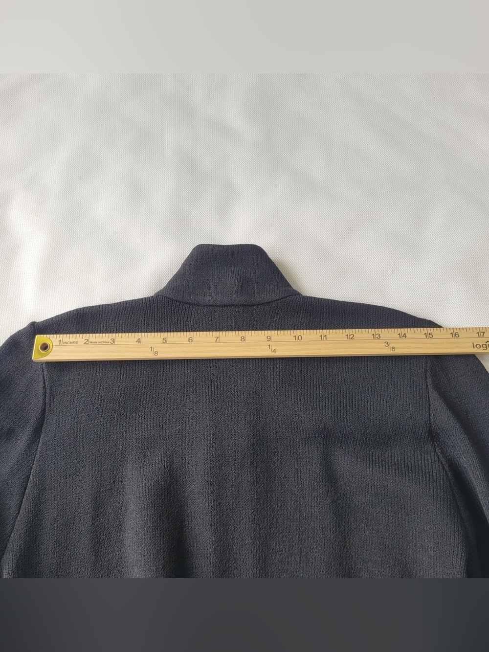✅ St.John black knit 2 piece suit Zipper Jacket with Gold Pull & Pencil skirt 6 - Picture 5 of 14